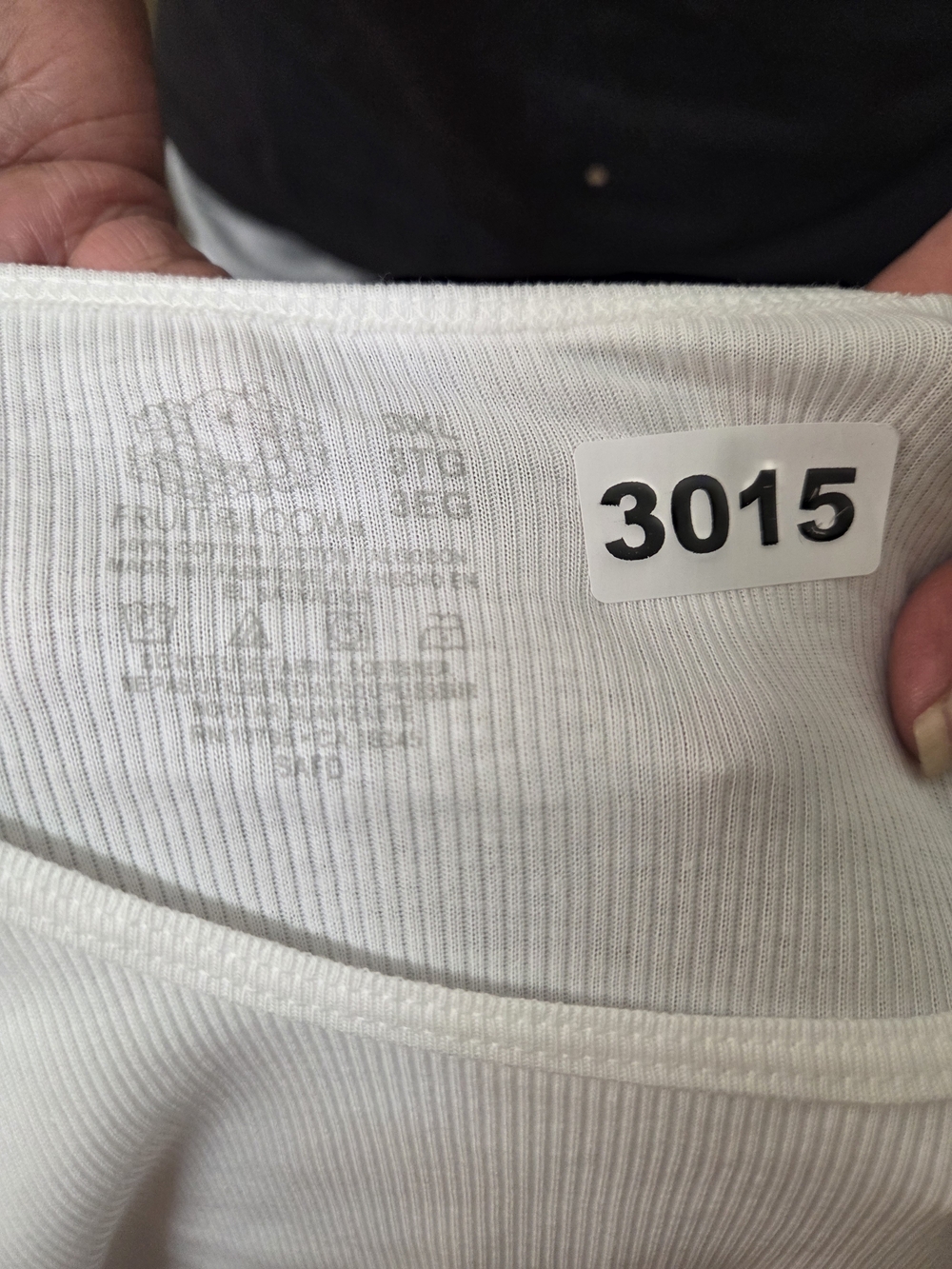 Fruit of the Loom White Men's Ribbed Tank Top
